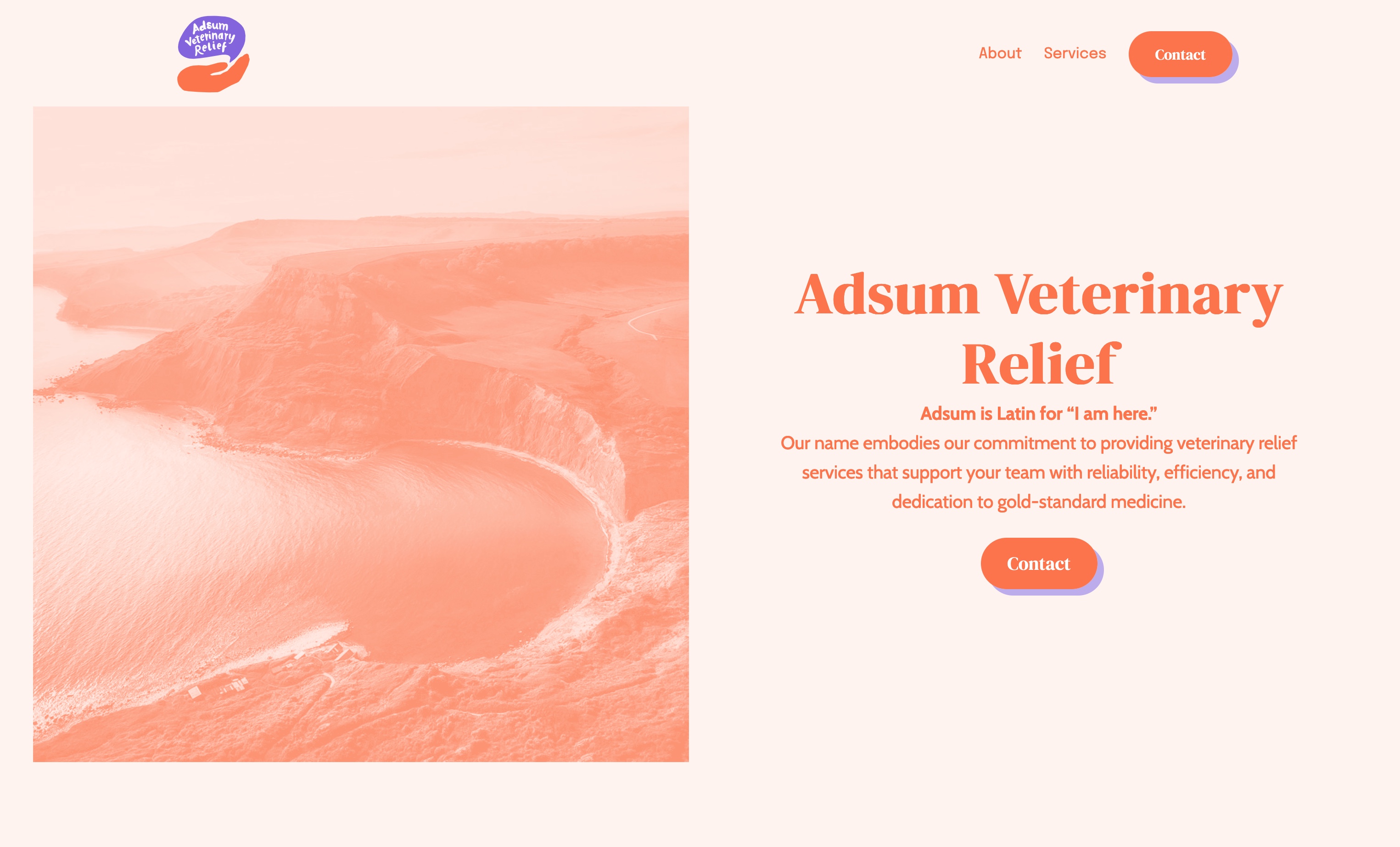 Adsum Veterinary Relief Home Page