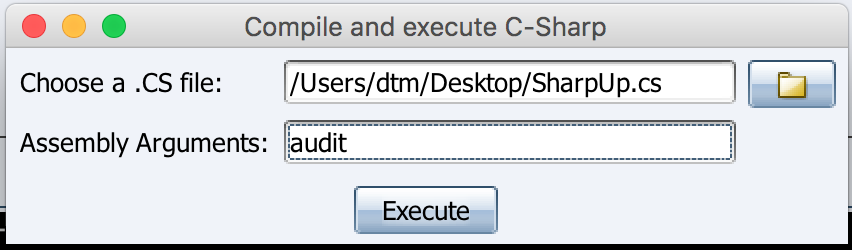 SharpCompile Dialog