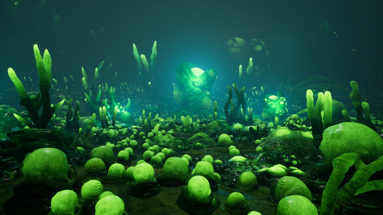 Alien Biomass Infection Planet and Scifi Corridor 封面