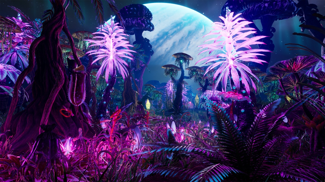 Alien Planet Tropical Jungle Fantasy Forest Environment 封面