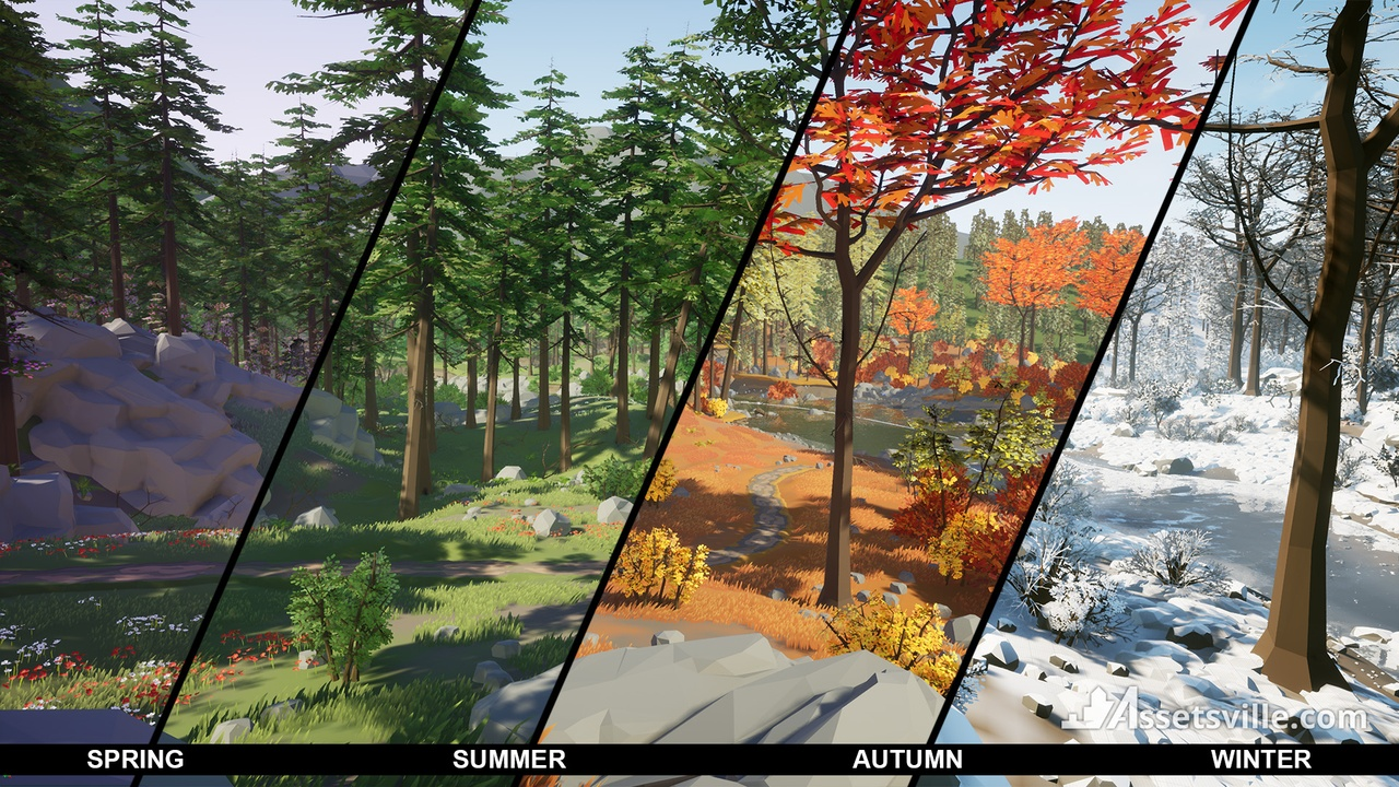 Assetsville Nature Pack - 4 Seasons 封面