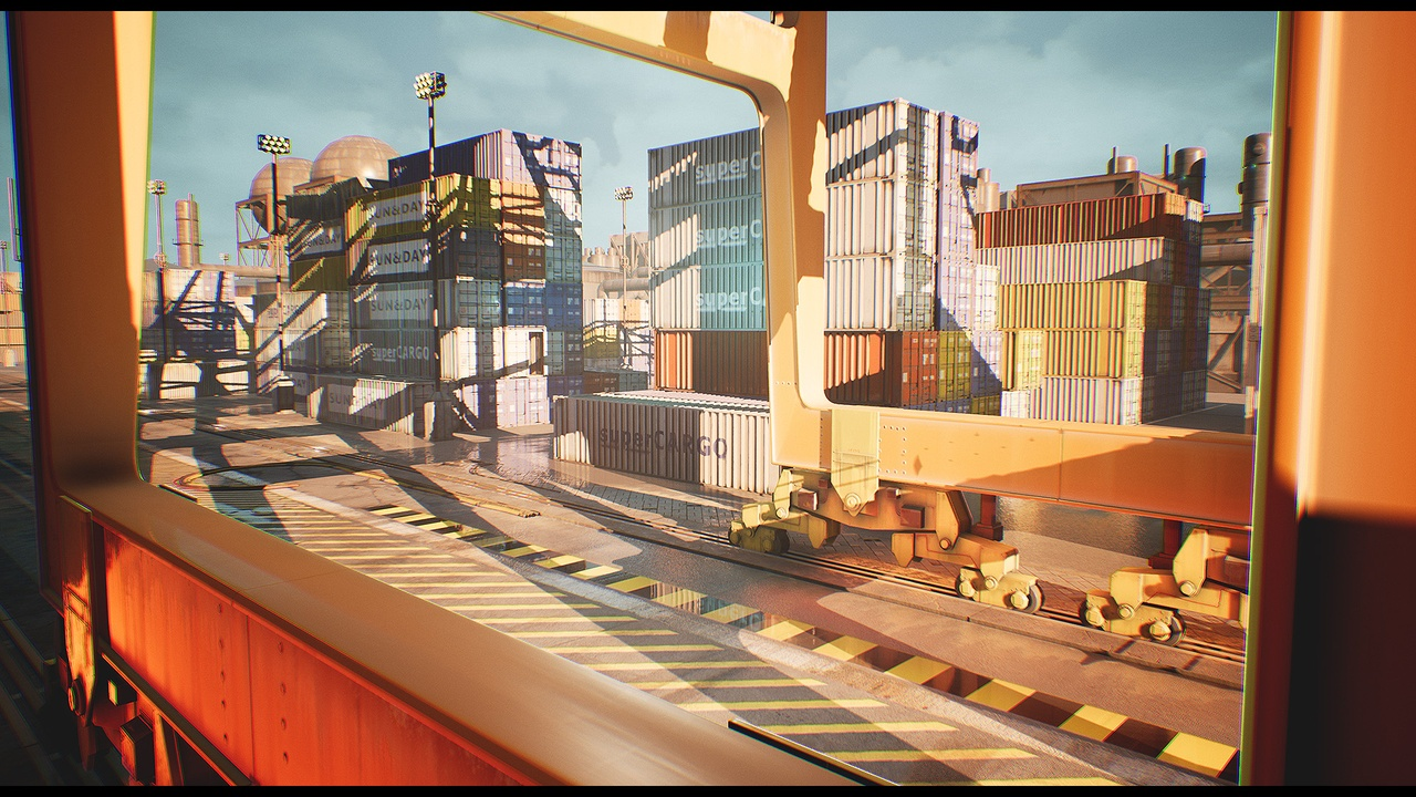 Container Yard Environment Set