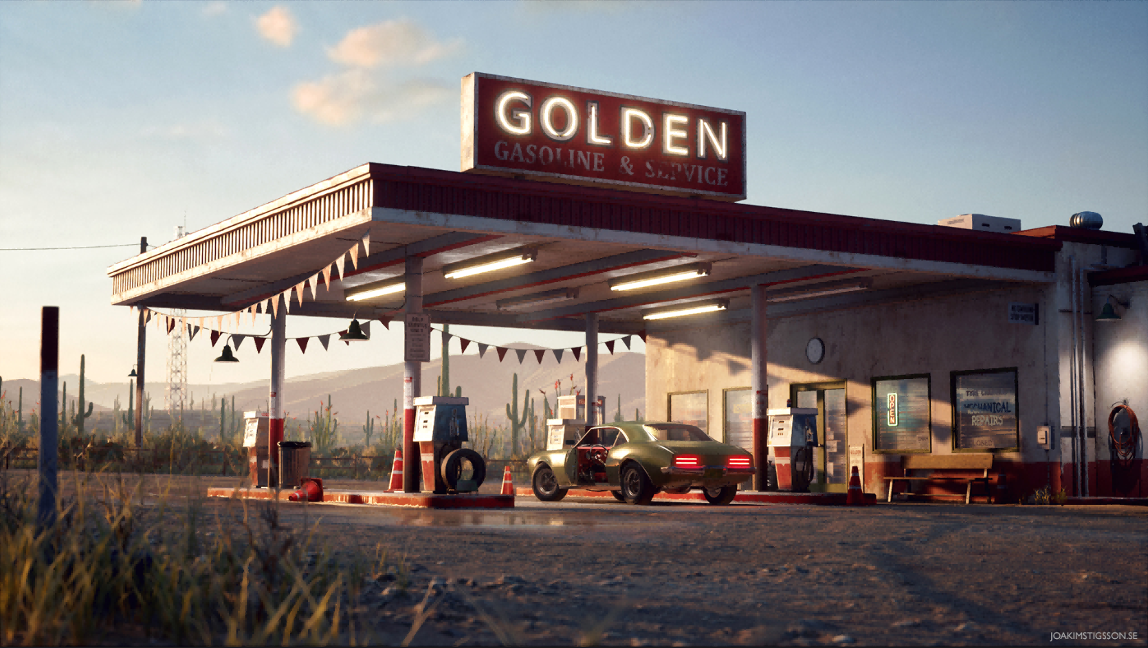 Desert Gas Station