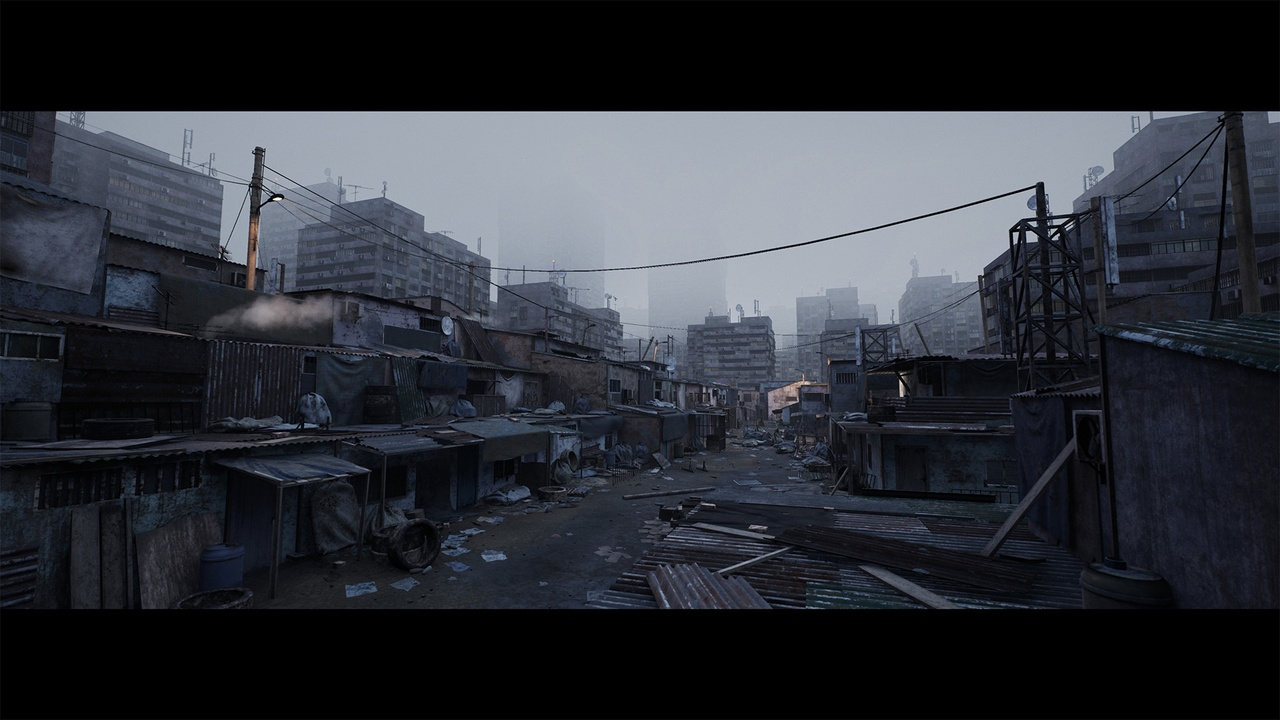 Future Slums Abandoned Post-Apocalyptic District 封面