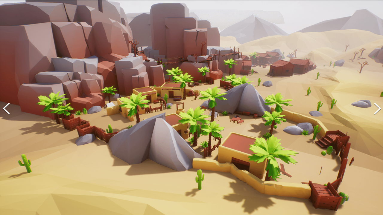 Lowpoly Style Desert Pack 封面