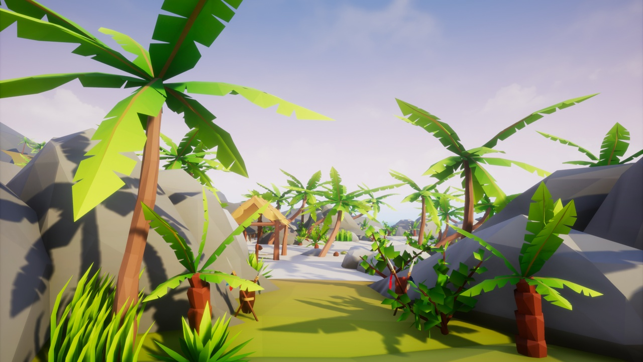 Lowpoly Style Tropical Pack 封面