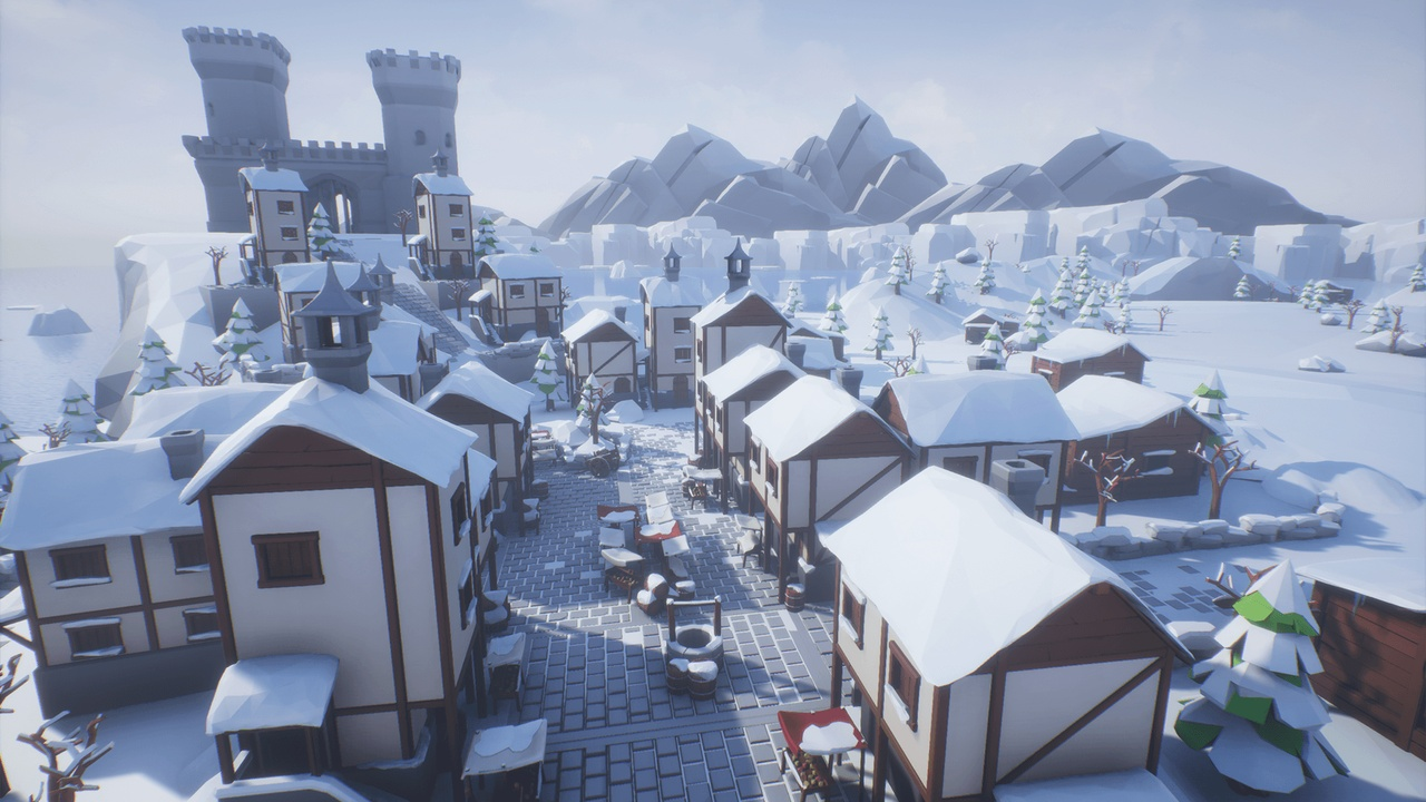 Lowpoly Style Winter Environment 封面