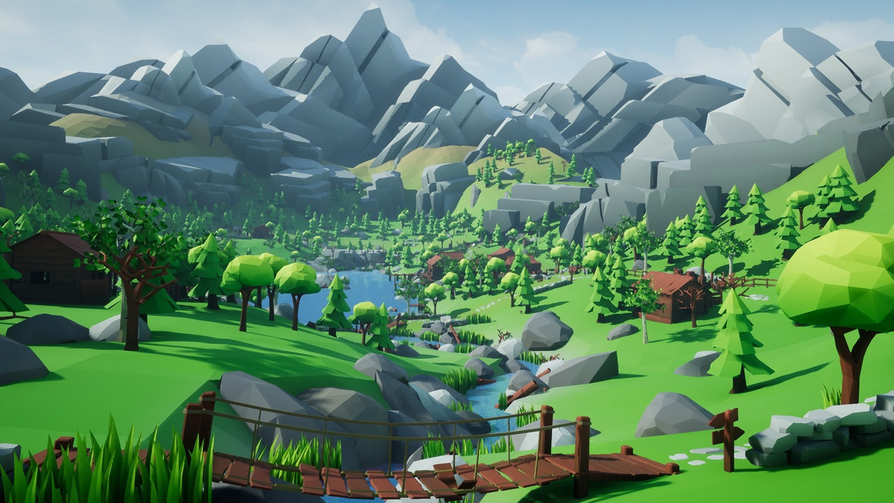 Lowpoly Style Woodlands Pack 封面
