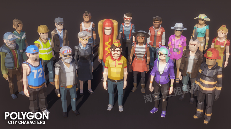 POLYGON City Characters
