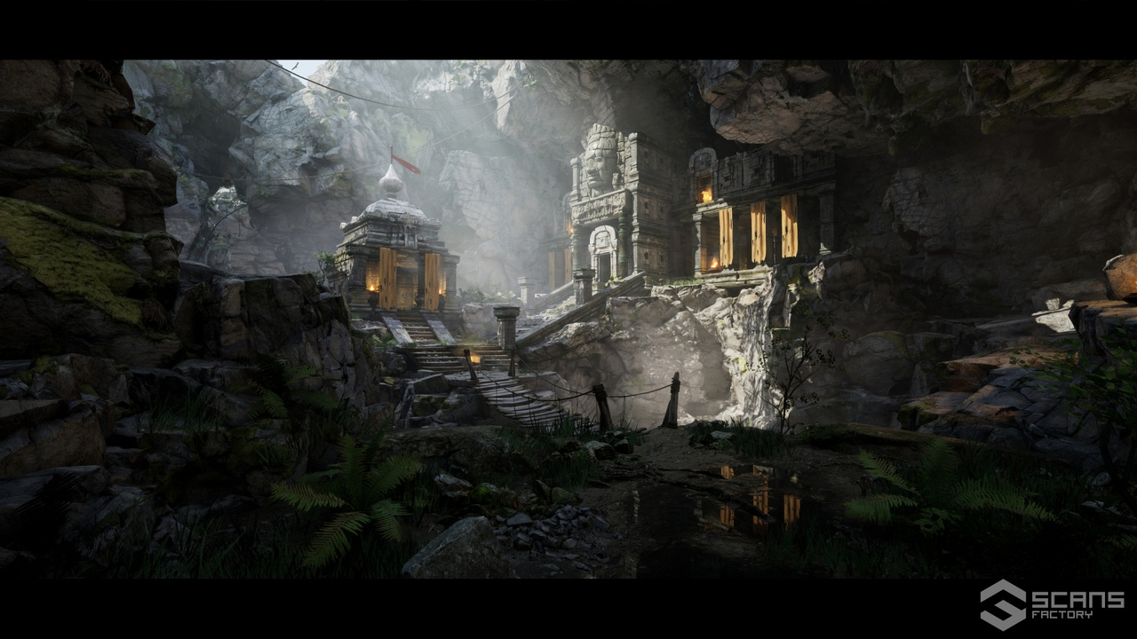 SCANS Ancient Temple Ruins - Mountains Environment 封面