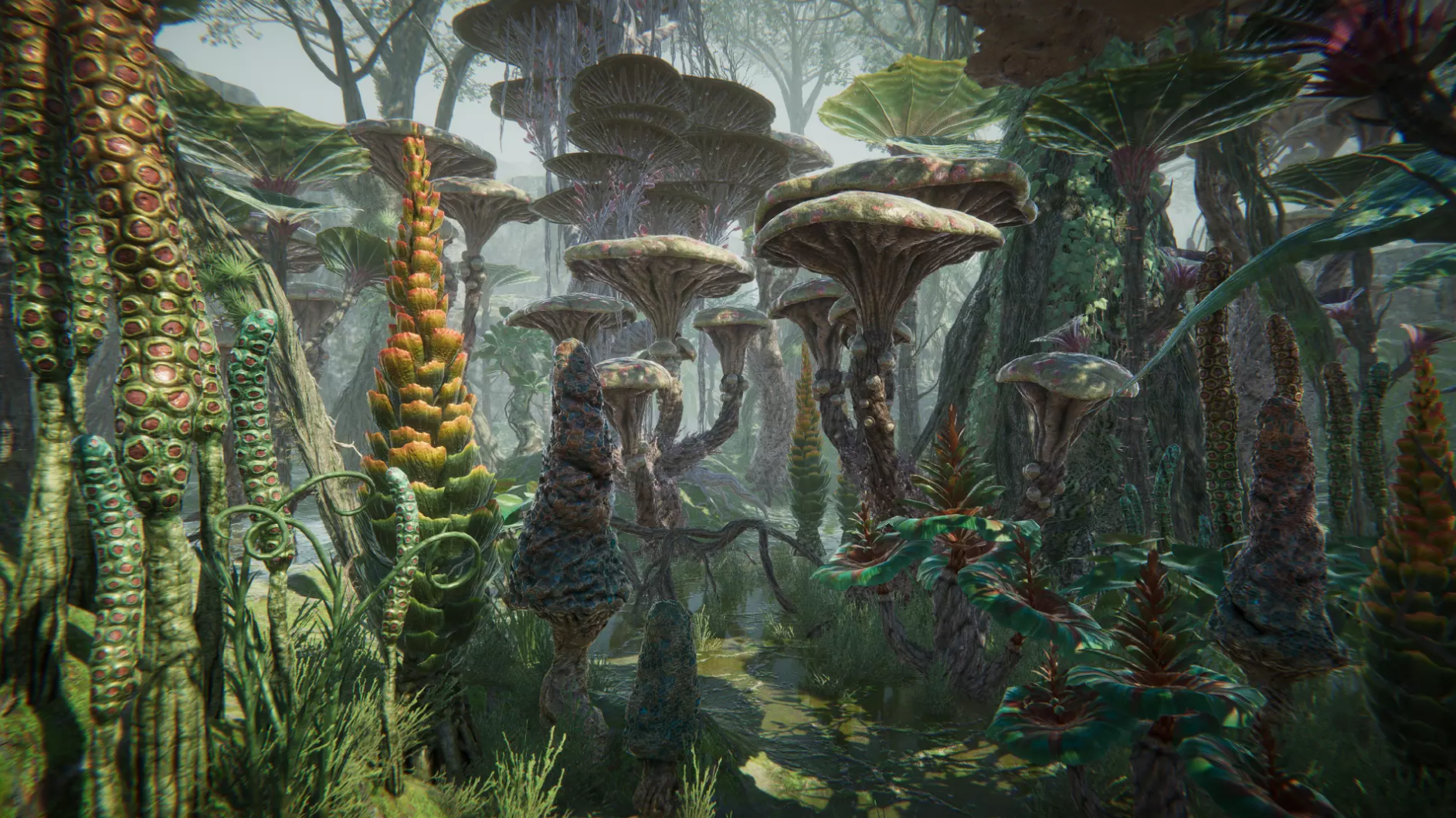 Scifi Alien Fantasy Forest