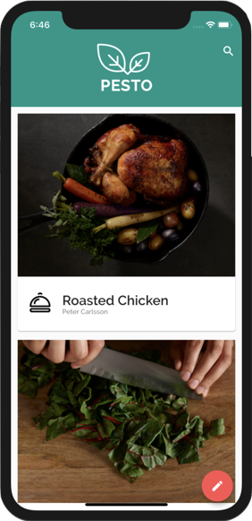 Image of the pesto sample app