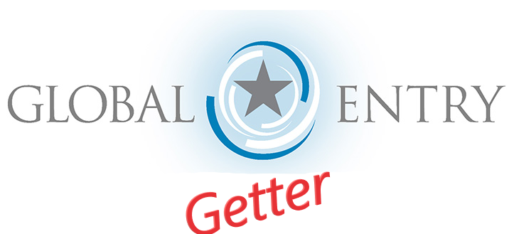 The global entry logo with a badly photoshopped word "getter" plastered over it