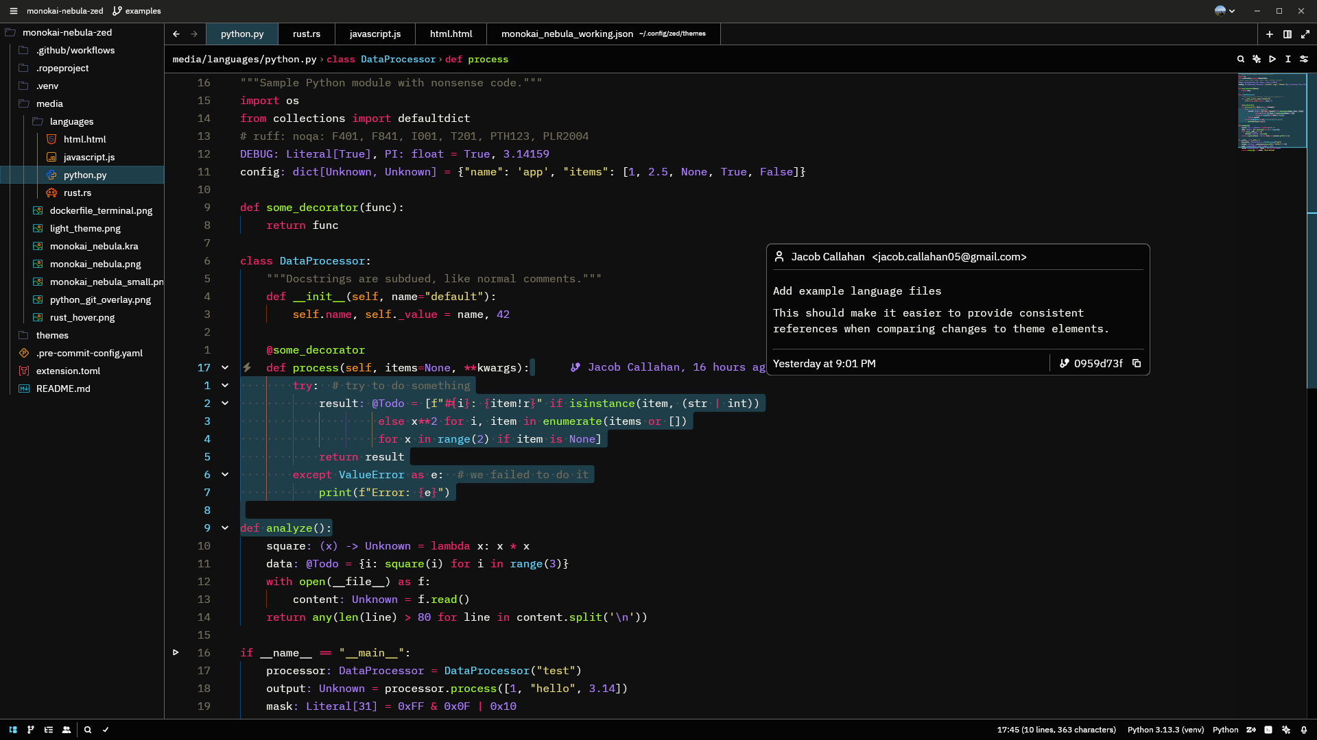 Python and Selection