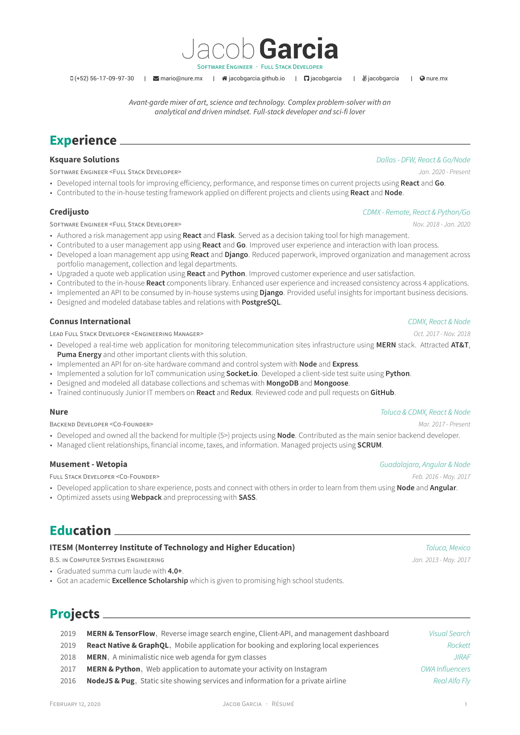 Latex Software Engineer Resume Template from raw.githubusercontent.com