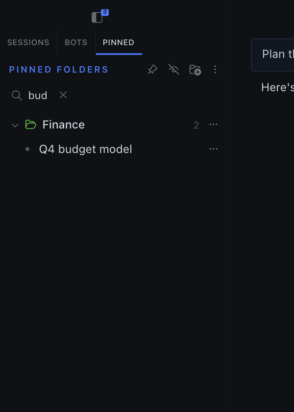 Filter box narrowing to one chat