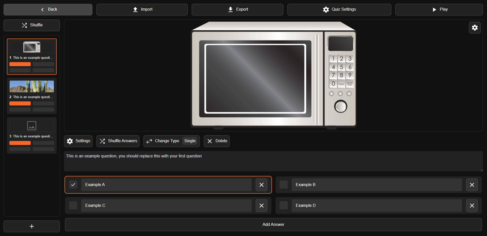 Create Screen