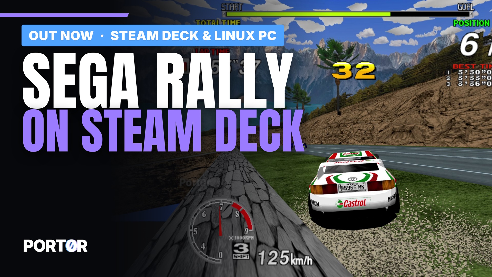 Sega Rally on Linux and the Steam Deck