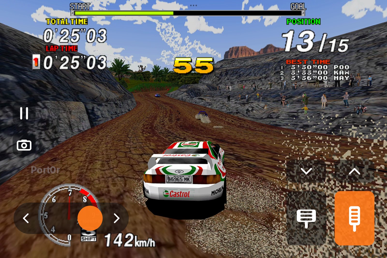 Touch controls