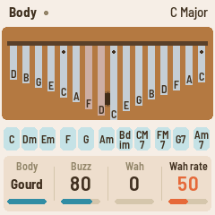 A body with the wah moving
