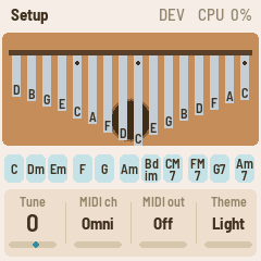 Setup page