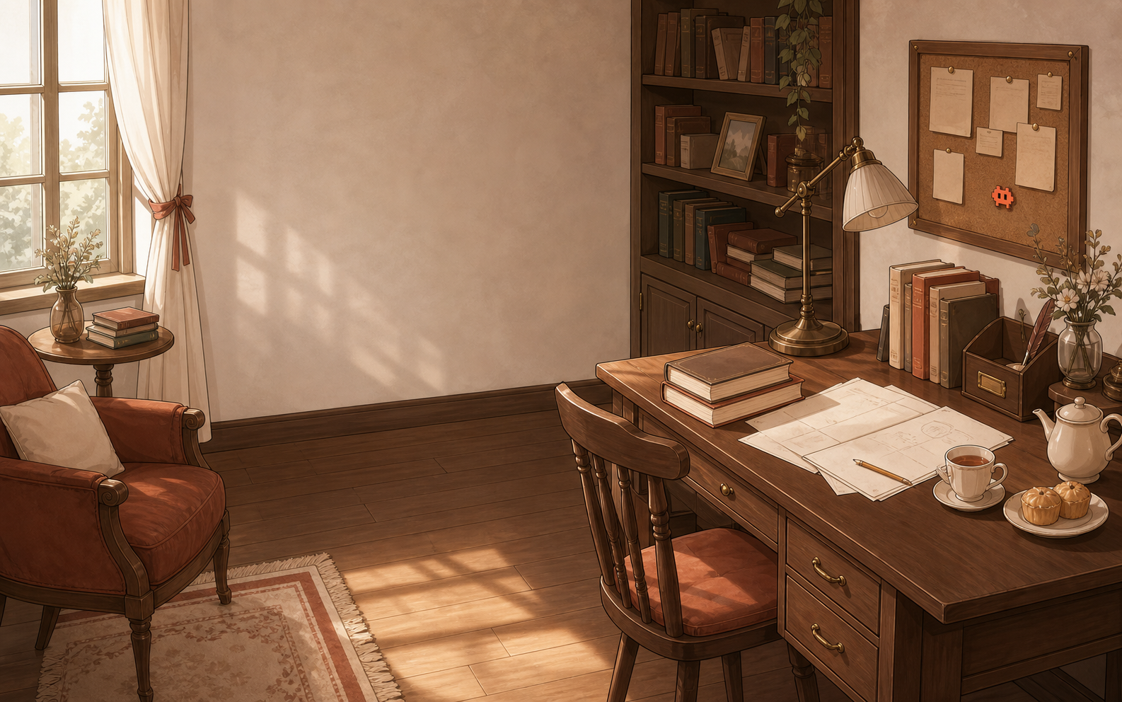 Claude writing-study default background