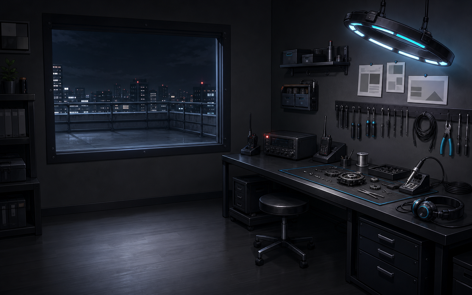 Grok electronics-studio default background