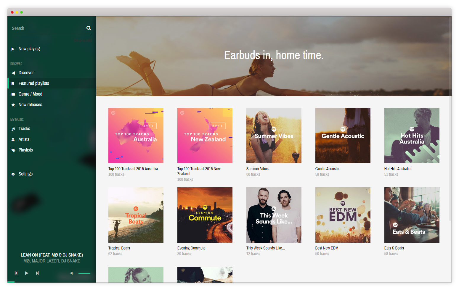 Featured playlists 