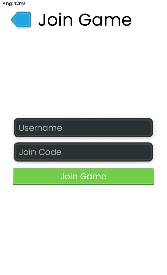 Join game screen