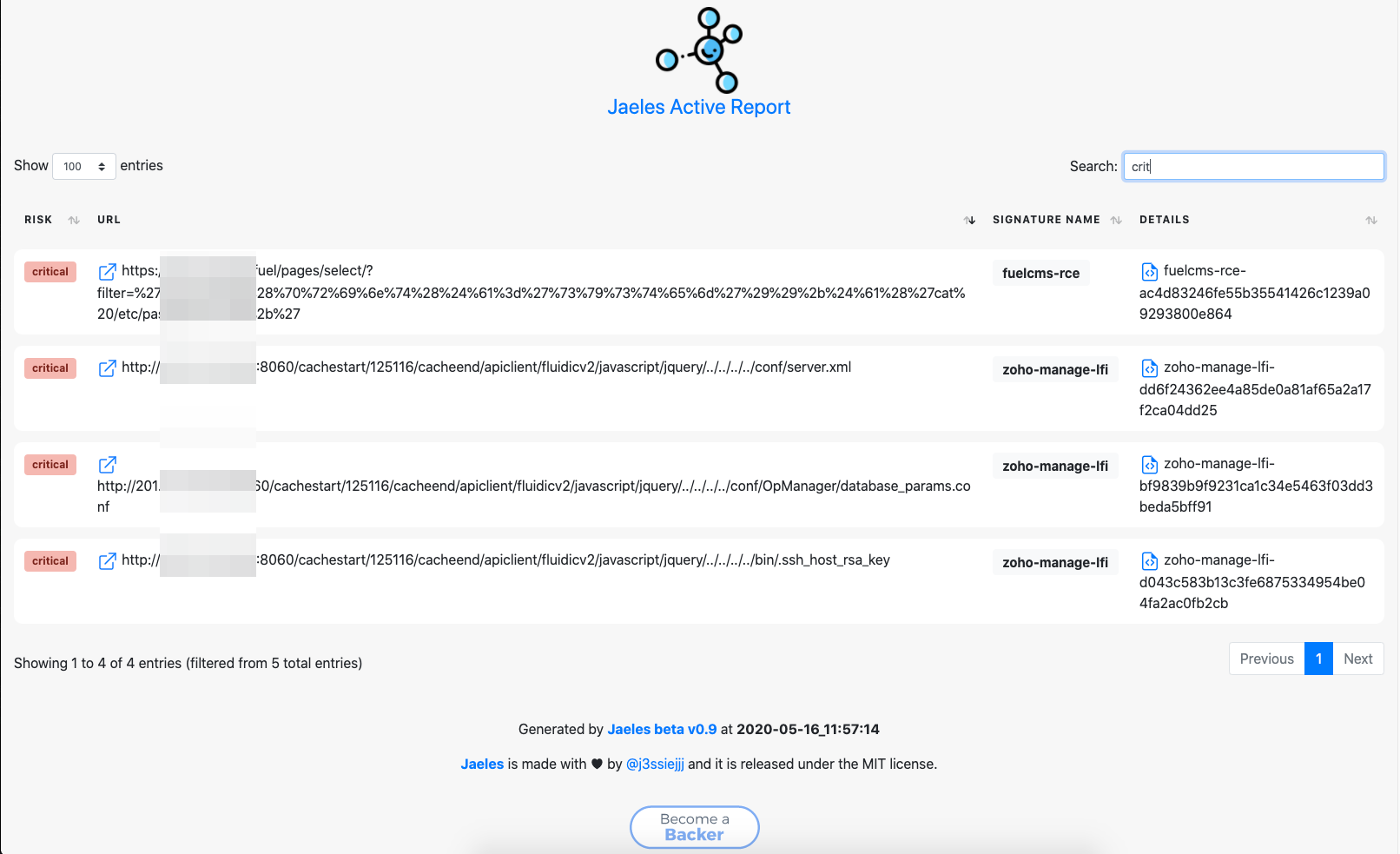 تقرير HTML