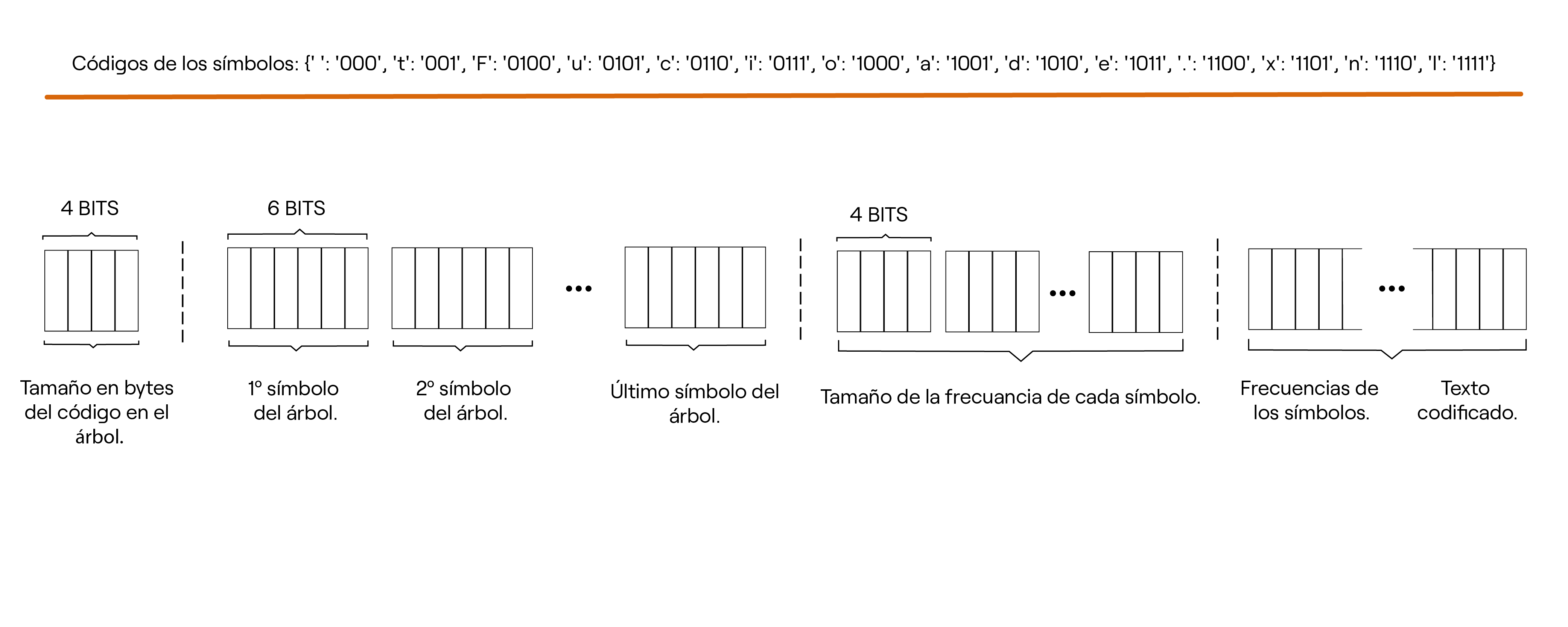 Estructura de la codificación.