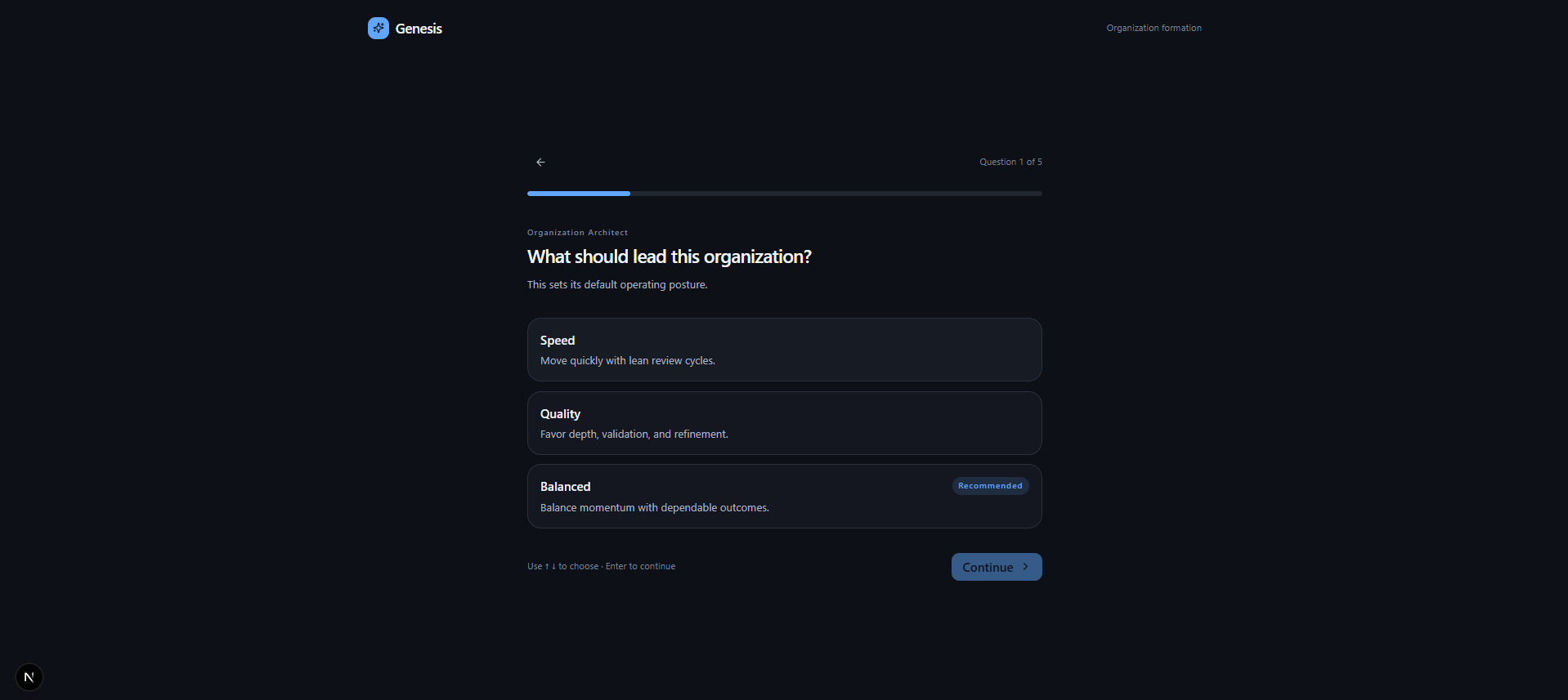 Organization Questionnaire
