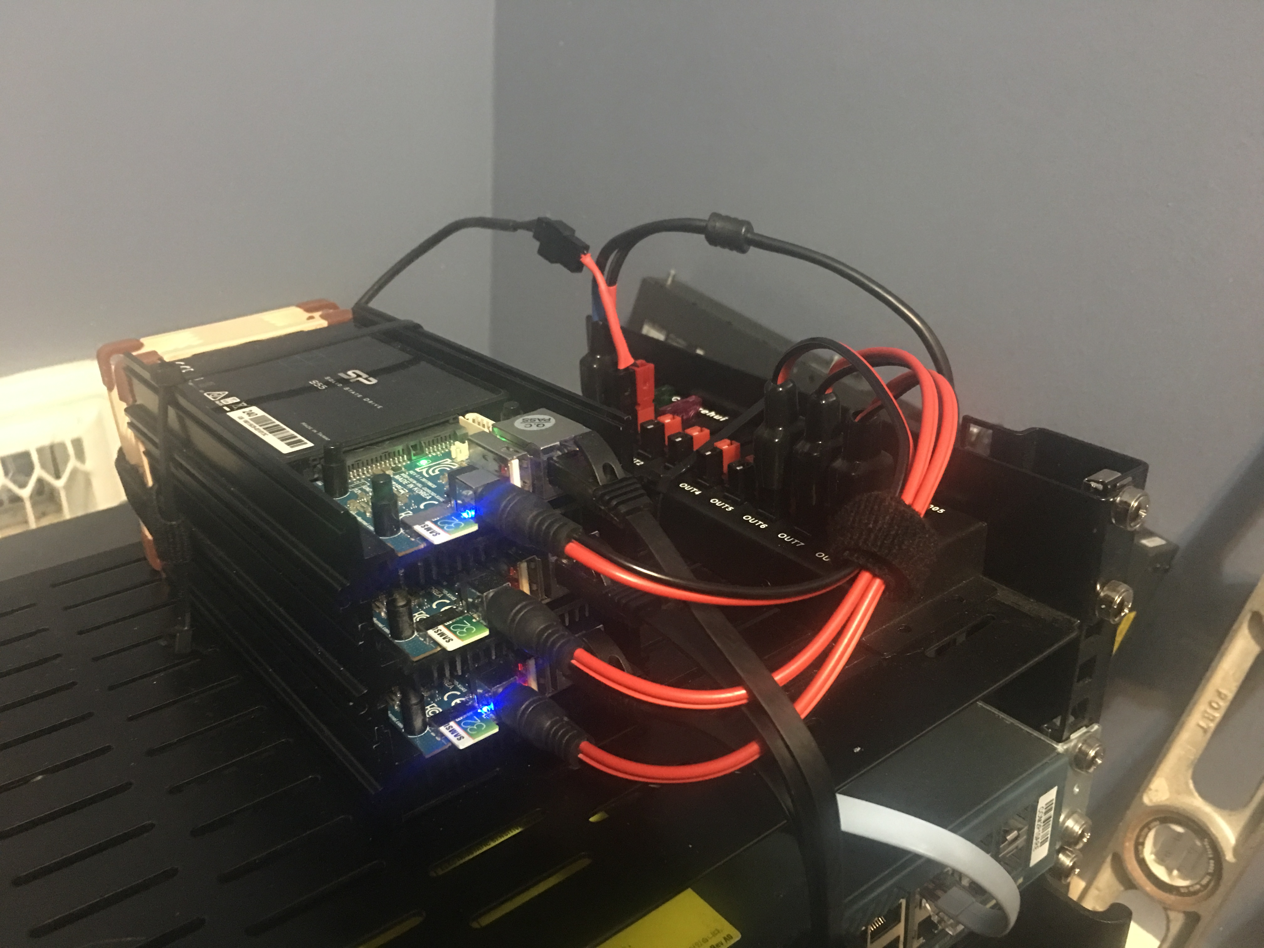 Picture of Odroid cluster