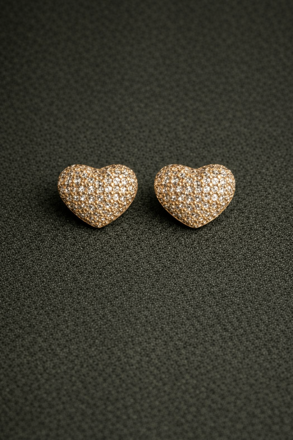 Brinco Coração Cravejado
