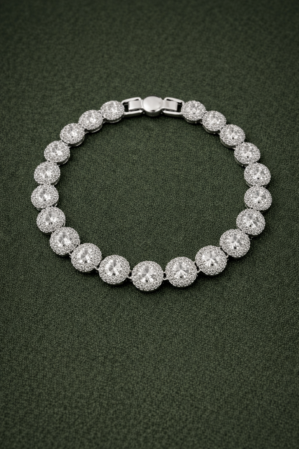 Pulseira Zircônia Prata