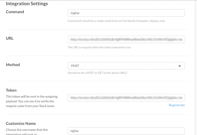 Slack configuration