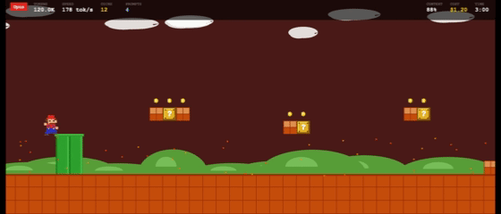 Red sky with fire embers drifting