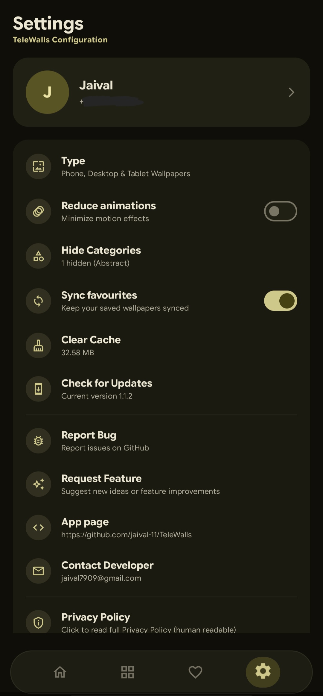 Settings