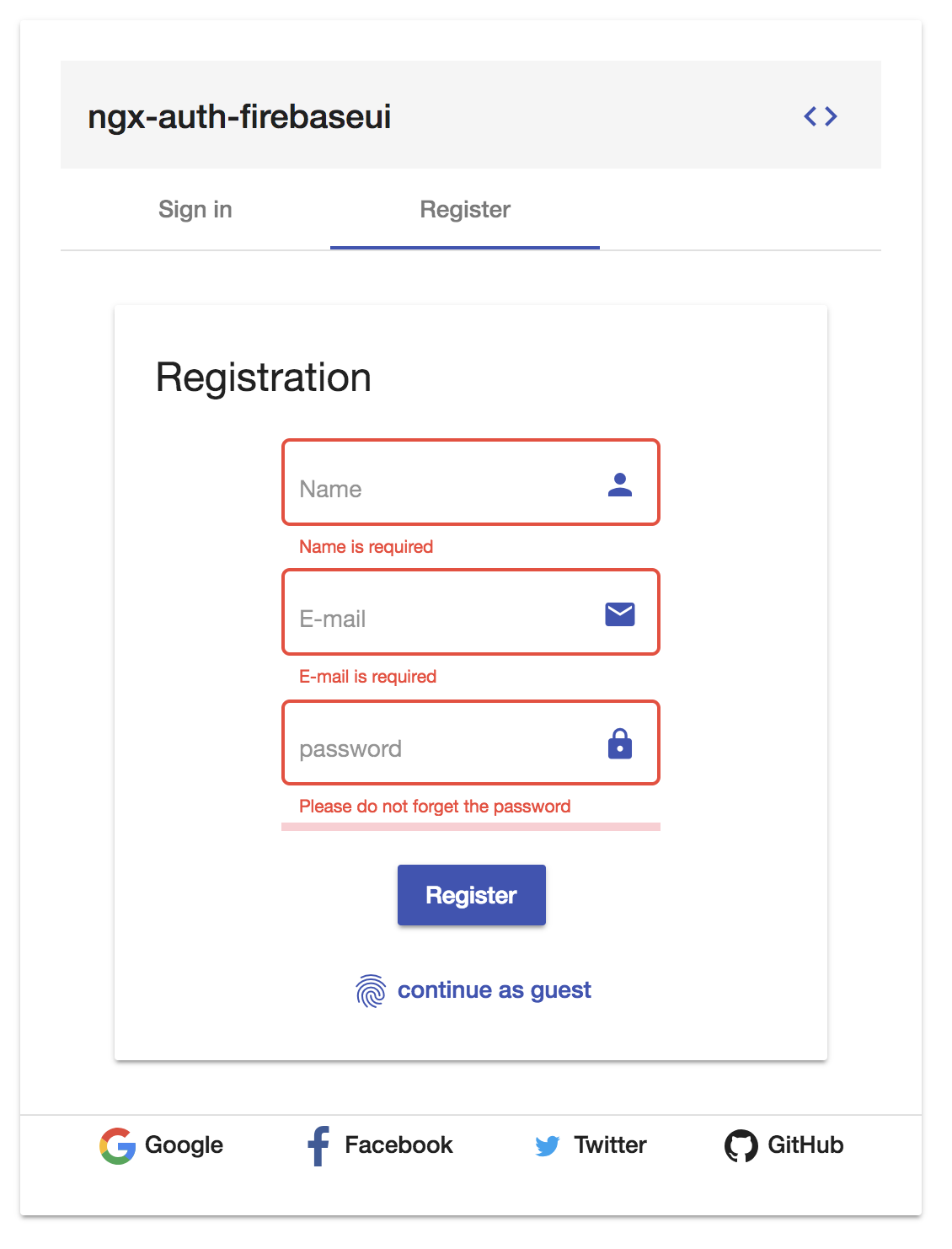 ngx-auth-firebaseui sign up