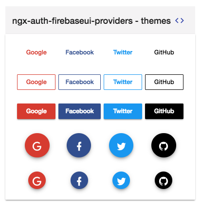 auth providers themes for ngx-auth-firebaseui