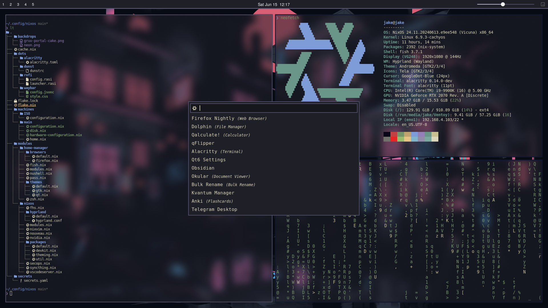 Screenshot of the desktop