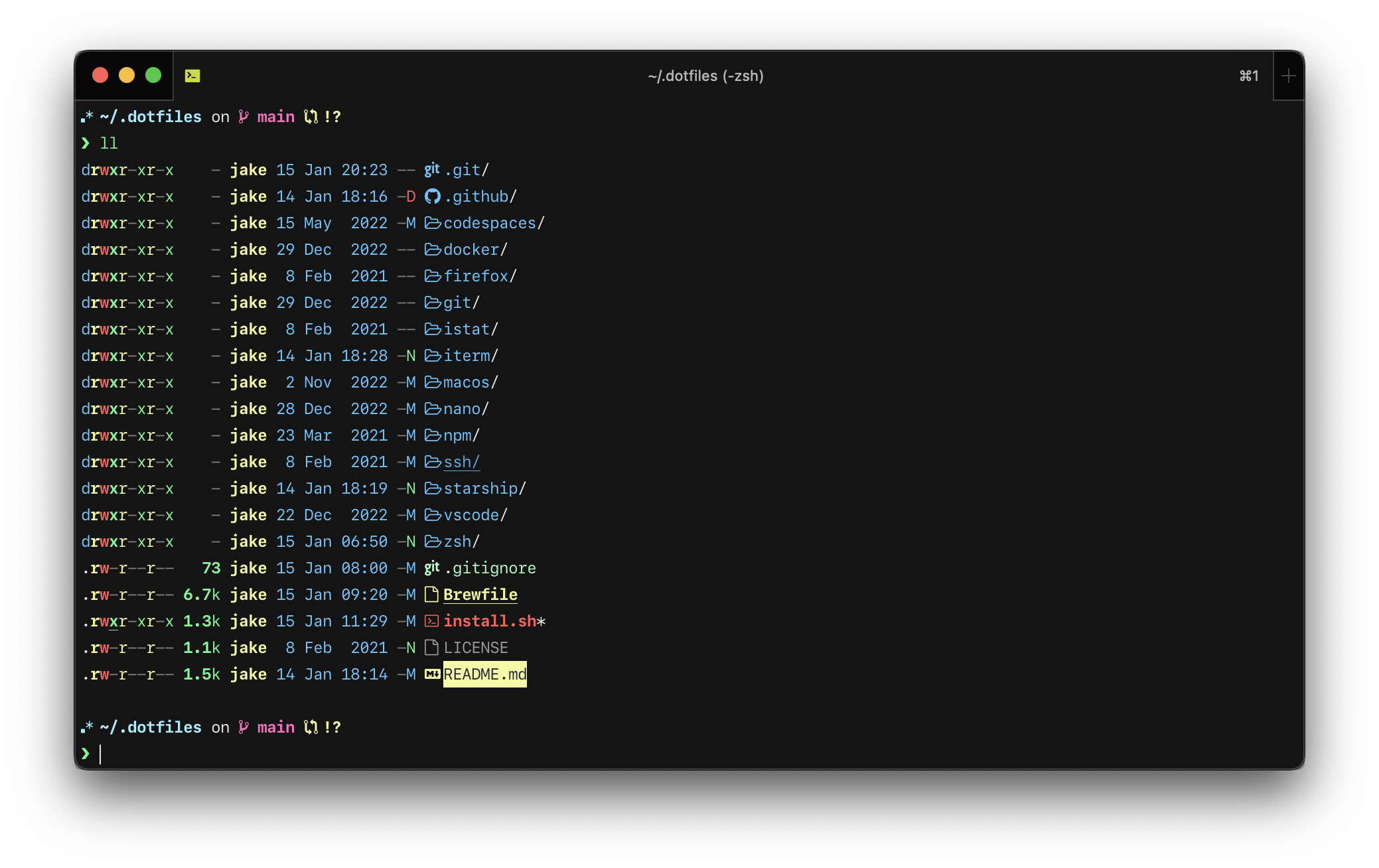 iTerm screenshot