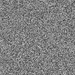 256x256 image of grayscale uniform noise