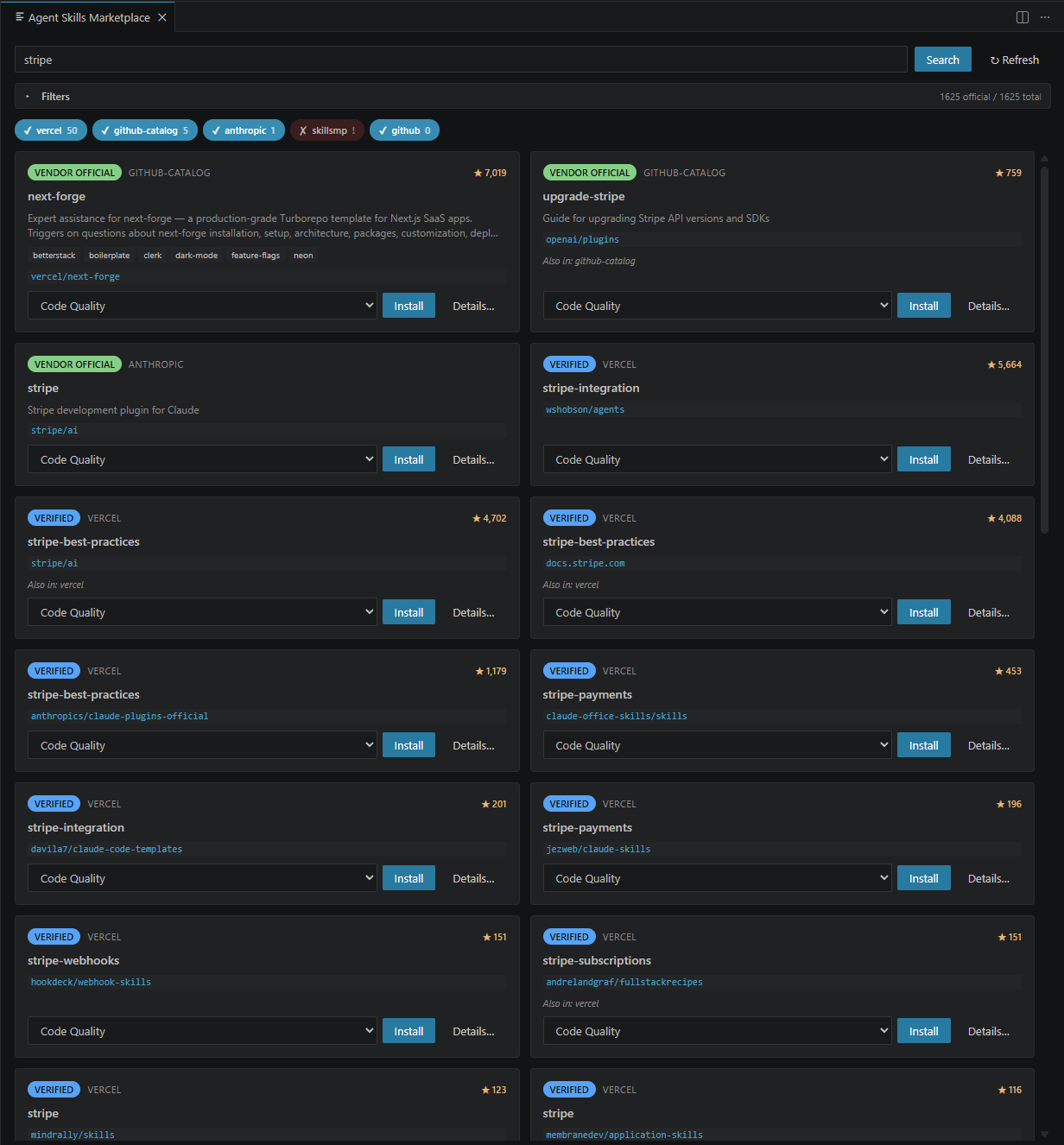 Search results for "stripe"