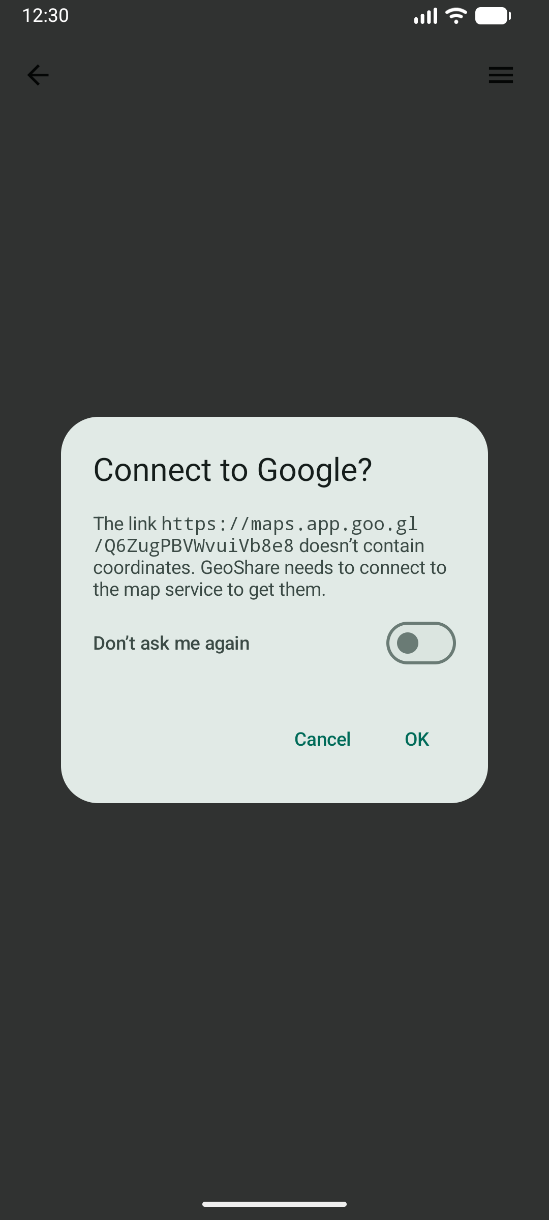 Screenshot 4 of GeoShare — opens full size