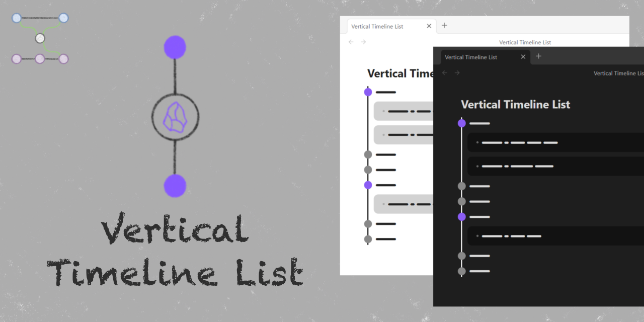 Vertical Timeline List