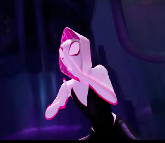 Chromatic aberration applied to Spider-Gwen