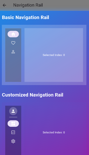 Basic Navigation Rail
