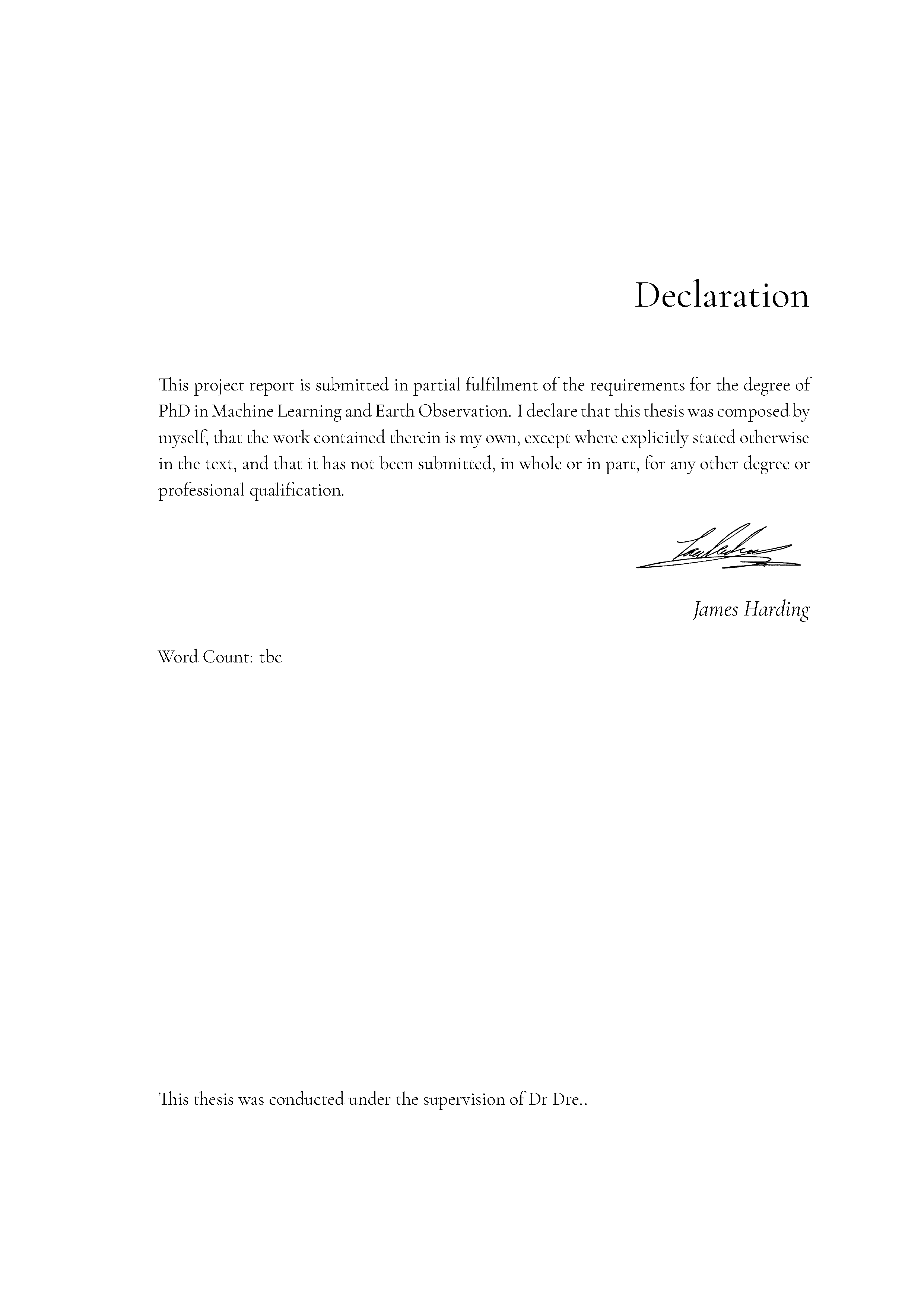 declaration