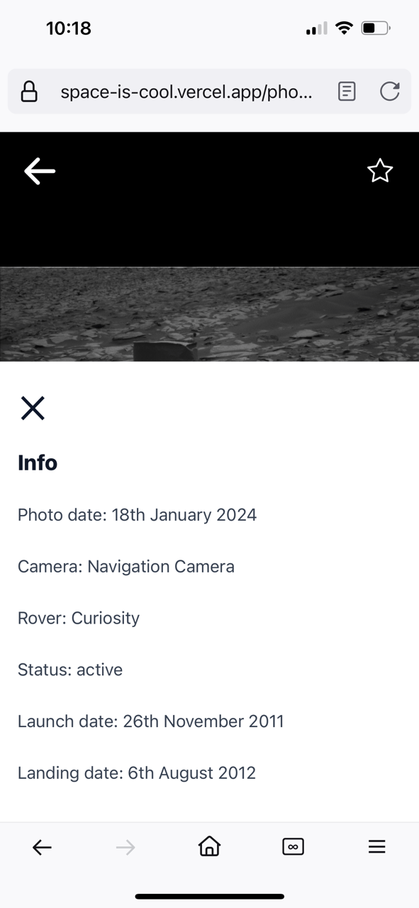 Photo info screenshot